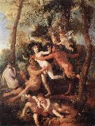 POUSSIN, Nicolas Pan and Syrinx fh Spain oil painting artist